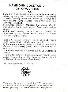 Hammond cocktail 25 favourites