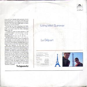 Long hot summer - Le depart