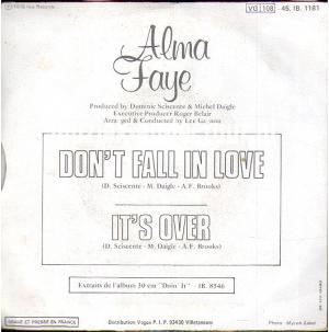 Don't fall in love - It's over