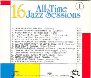 16 All-Time Jazz Sessions – 1