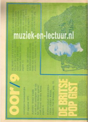 Muziekkrant Oor 1971 nr. 09