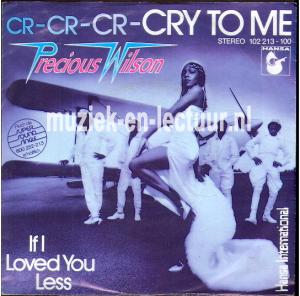 Cry to me - If I loved you less