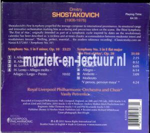 Shostakovich, Symphony no.1 en no. 3