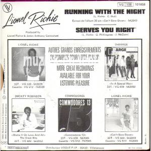 Running with the night - Serves you right