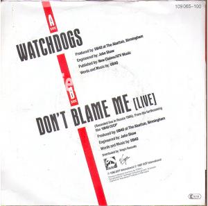 Watchdogs - Don't blame me