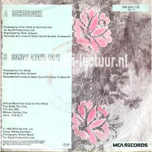 Schoolgirl - Songs about love Schoolgirl - Songs about love