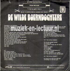 De wilde boerndochtere - 'k had zo geirn mee a