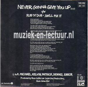 Never gonna give you up - Rub 'n' dub - Jim'll fix it Never gonna give you up - Rub 'n' dub - Jim'll fix it