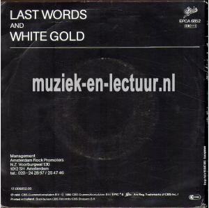 Last words - White gold