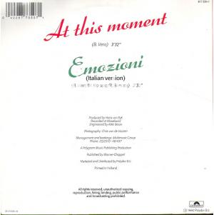 At this moment - Emozioni