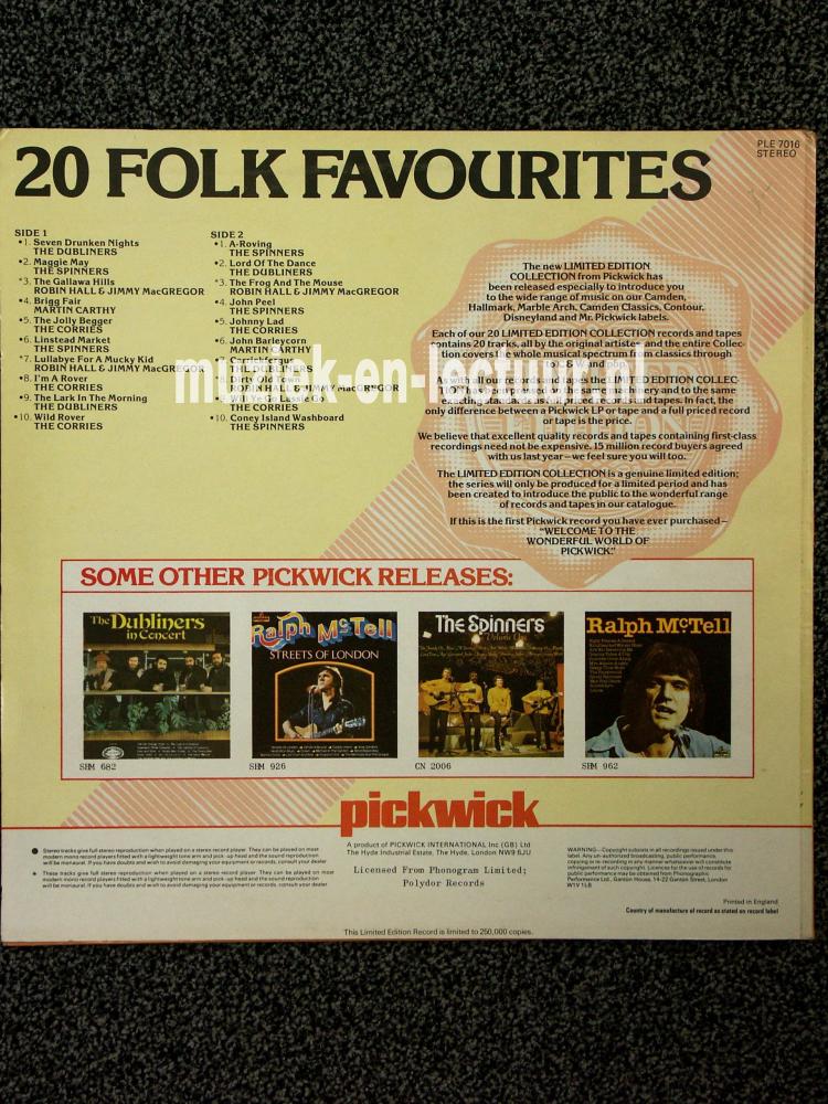 20 Folk favourites