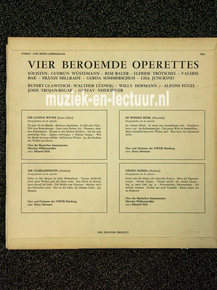 Vier beroemde operettes