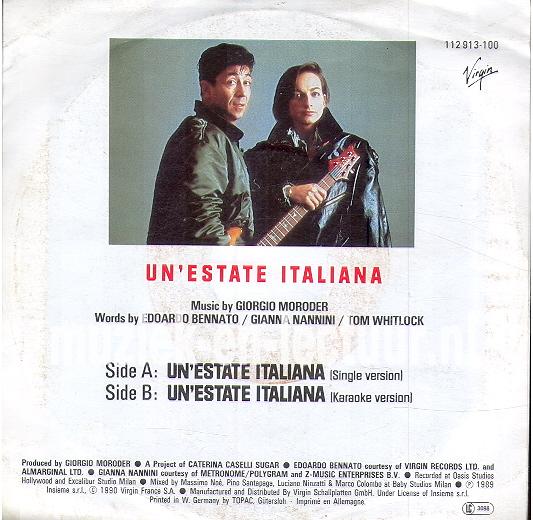 Un' estate Italiana - Un' estate Italiana (instr.) Un' estate Italiana - Un' estate Italiana (instr.)