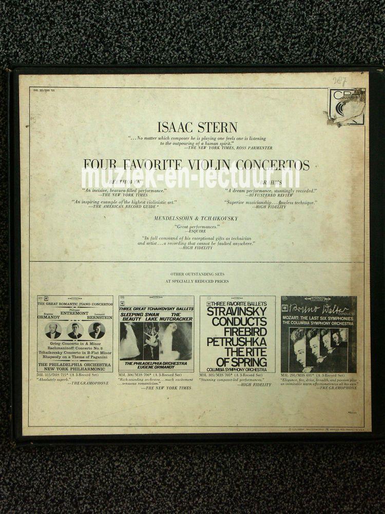 Four favorite violin concertos