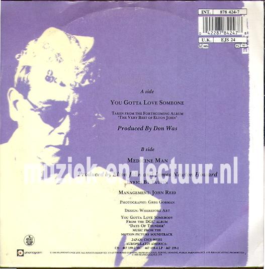 You gotta love someone -Medicine man