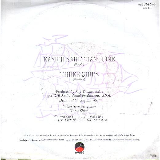 Easier said than done - Three ships