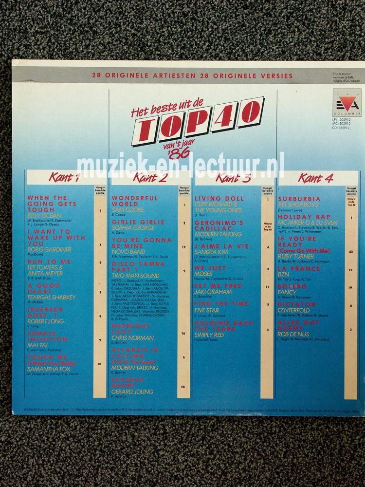 Het beste uit de Top 40 van 't jaar '86