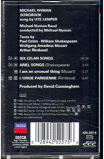 Michael Nyman songbook