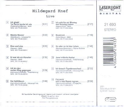 Hildegard Knef Live