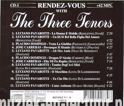 Rendez-Vous With The Three Tenors – CD-1