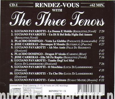Rendez-Vous With The Three Tenors – CD-1 Rendez-Vous With The Three Tenors – CD-1