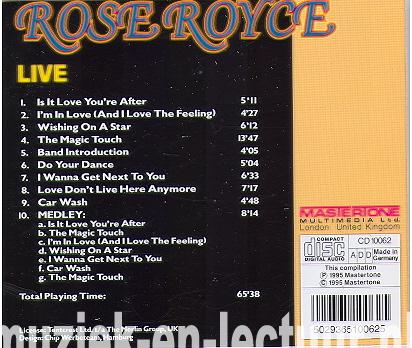 Rose Royce Live