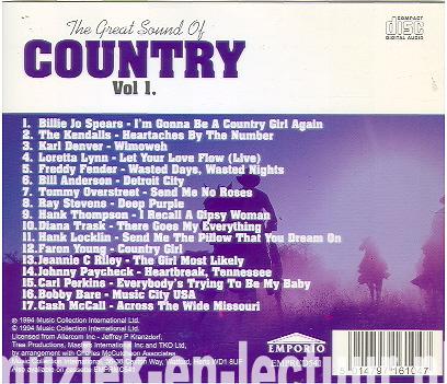 The Great Sound Of Country Vol. 1