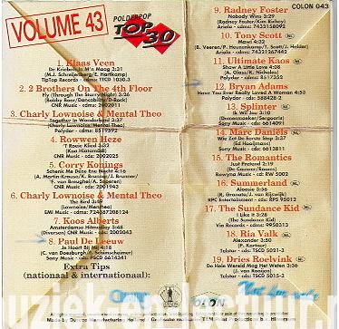 Polderpop Top 30, Volume 43