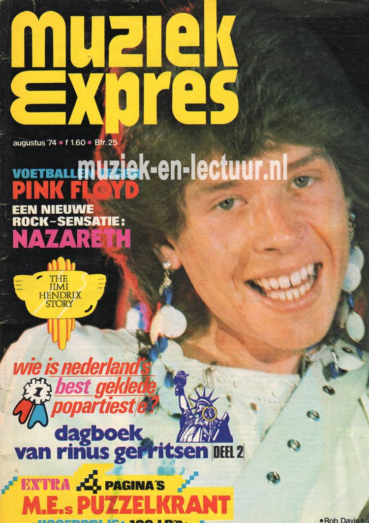 Muziek Expres 1974, augustus
