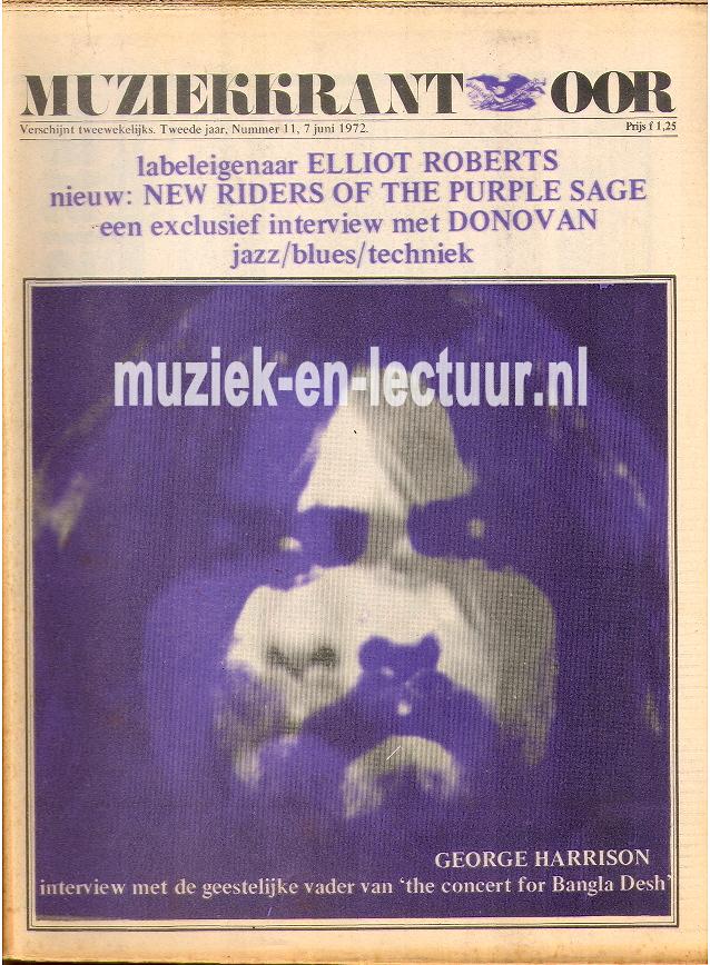Muziekkrant Oor 1972 nr. 11 Muziekkrant Oor 1972 nr. 11