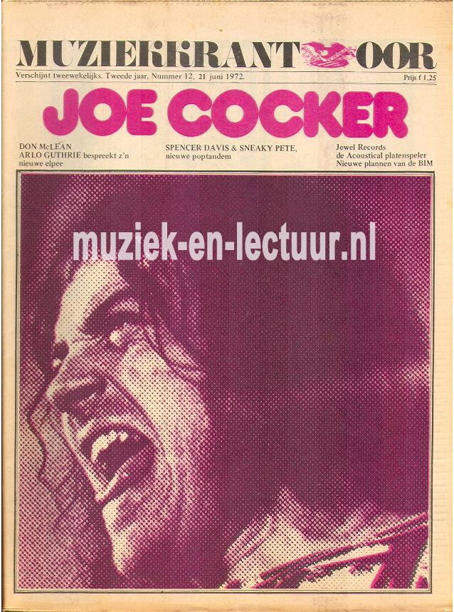 Muziekkrant Oor 1972 nr. 12