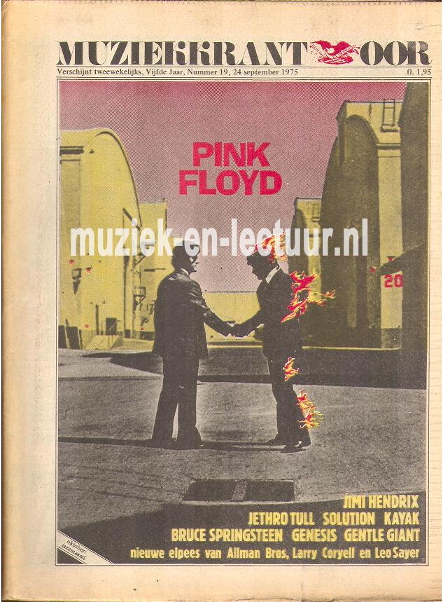 Muziekkrant Oor 1975 nr. 19