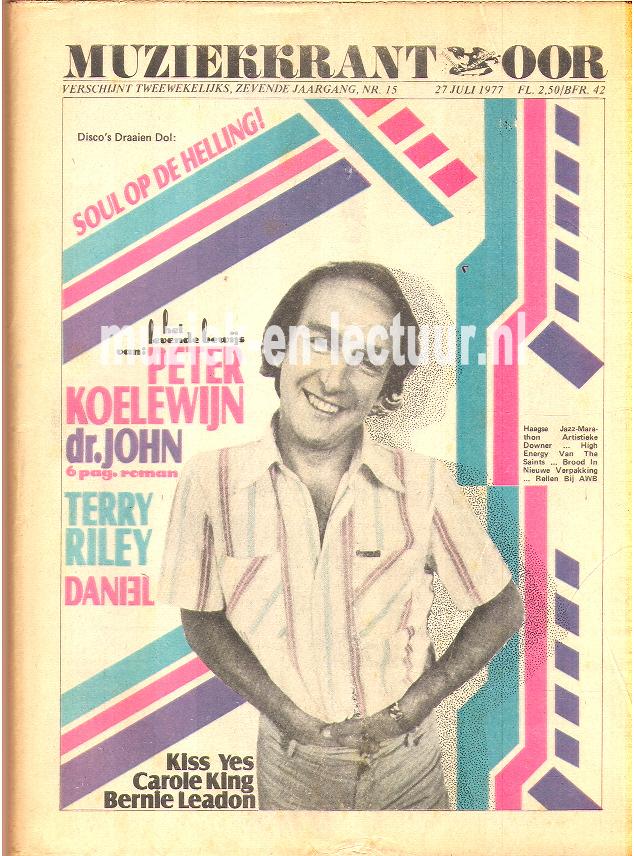 Muziekkrant Oor 1977 nr. 15