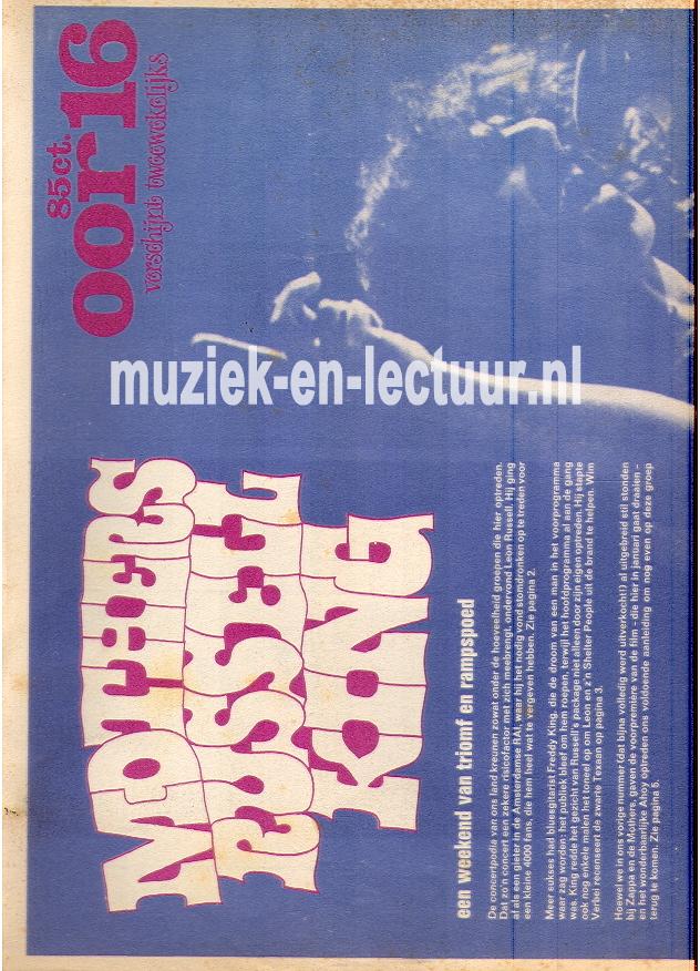 Muziekkrant Oor 1971 nr. 16