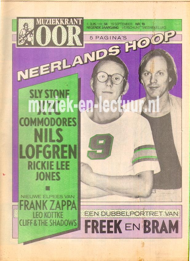 Muziekkrant Oor 1979 nr. 19