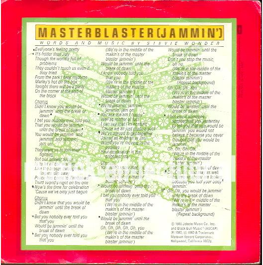 Master blaster - Master blaster