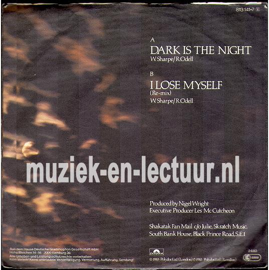 Dark is the night - I lose myself