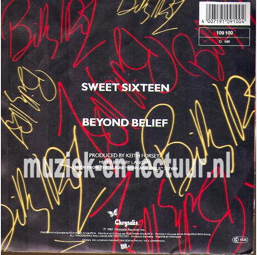 Sweet sixteen - Beyond belief