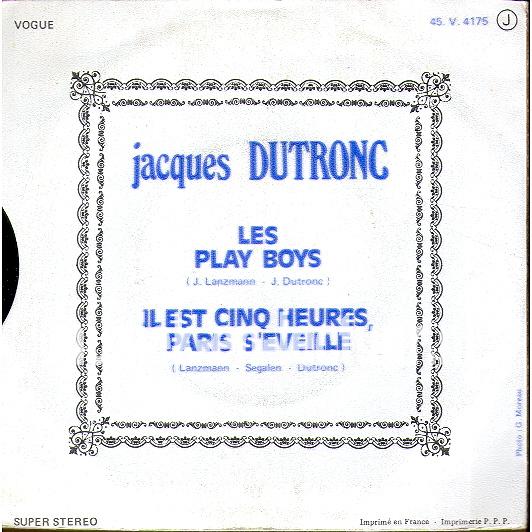 Les play boys - Il est cinq heures, Paris s'eveille