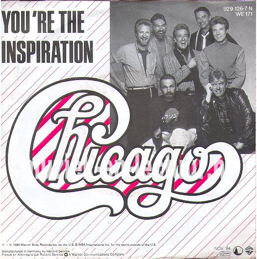 You're the inspiration - Once in a lifetime