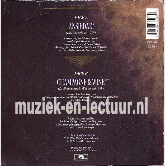 Ansiedad - Champagne and wine