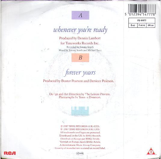 Whenever you're ready - Forever yours