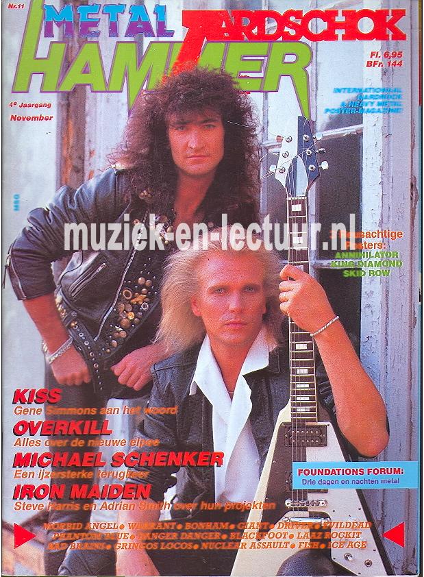 Metal Hammer & Aardschok 1989 nr. 11 Metal Hammer & Aardschok 1989 nr. 11
