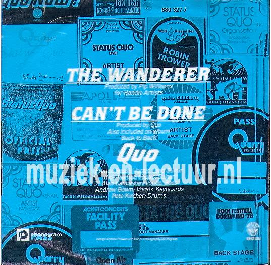 The wanderer - Can't be done