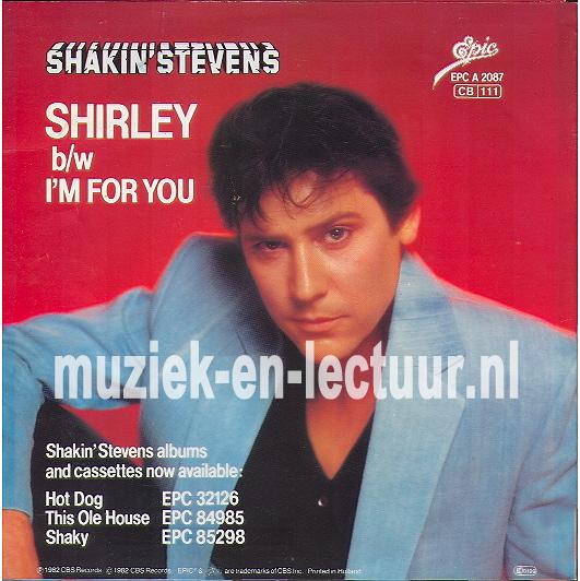 Shirley - I'm for you