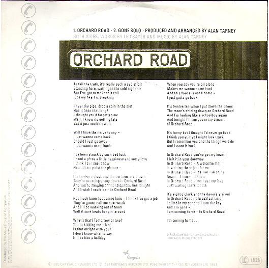 Orchard road - Gone solo