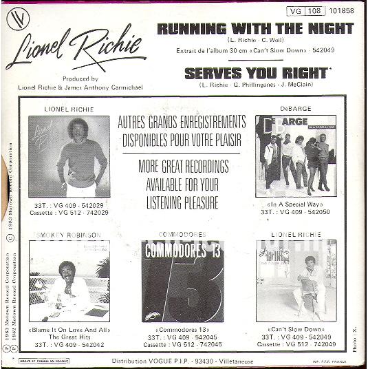 Running with the night - Serves you right