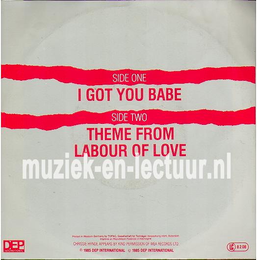 I got you babe - Theme from labour of love