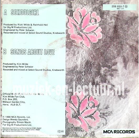 Schoolgirl - Songs about love Schoolgirl - Songs about love