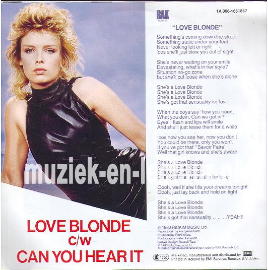 Love blonde - Can you hear it